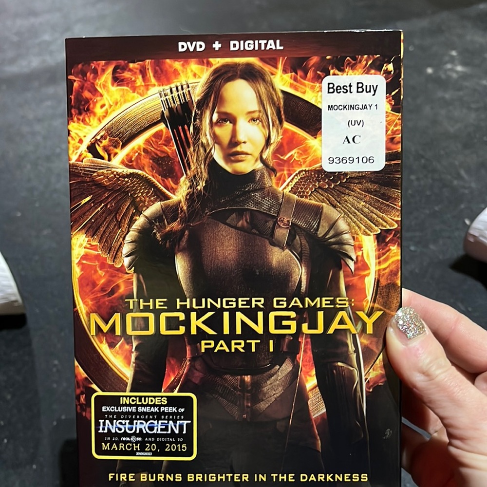 Hunger Games “Mocking Jay” part 1 DVD.